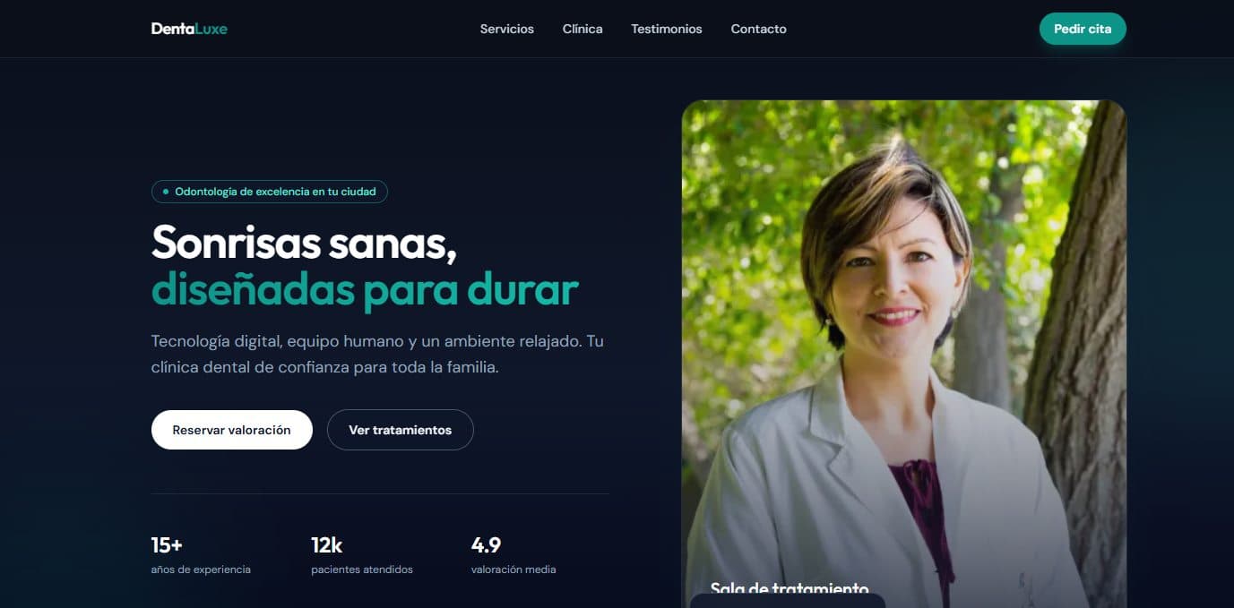 Demo de página web para Clínica dental
