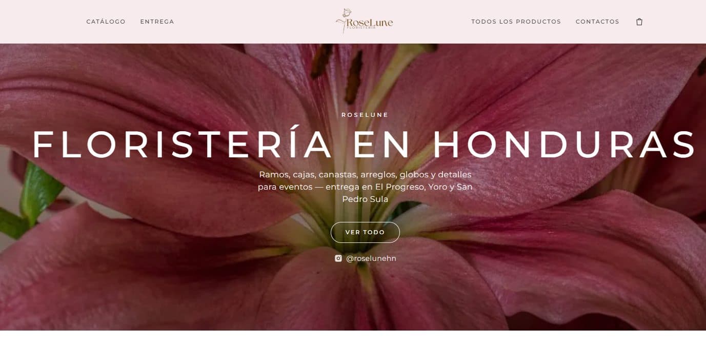 Sitio web de RoseLune